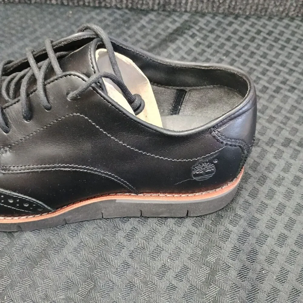 Black Timberland wingtip Oxford  sensorflex Size 9 # A16T7 Leather uppers